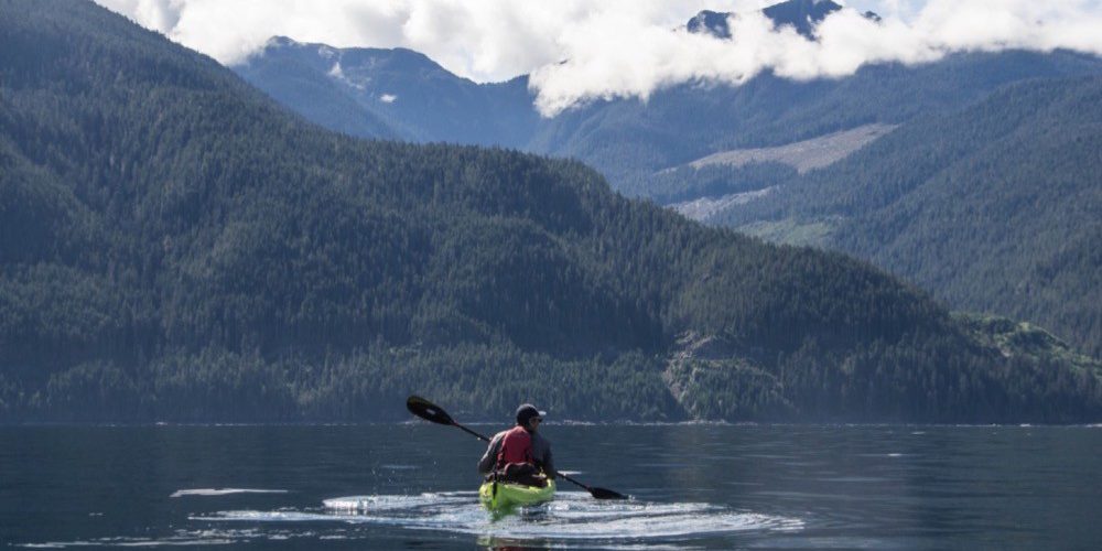 Kayaking with Orcas Wilderness Trips in Johnstone Strait Vancouver Island