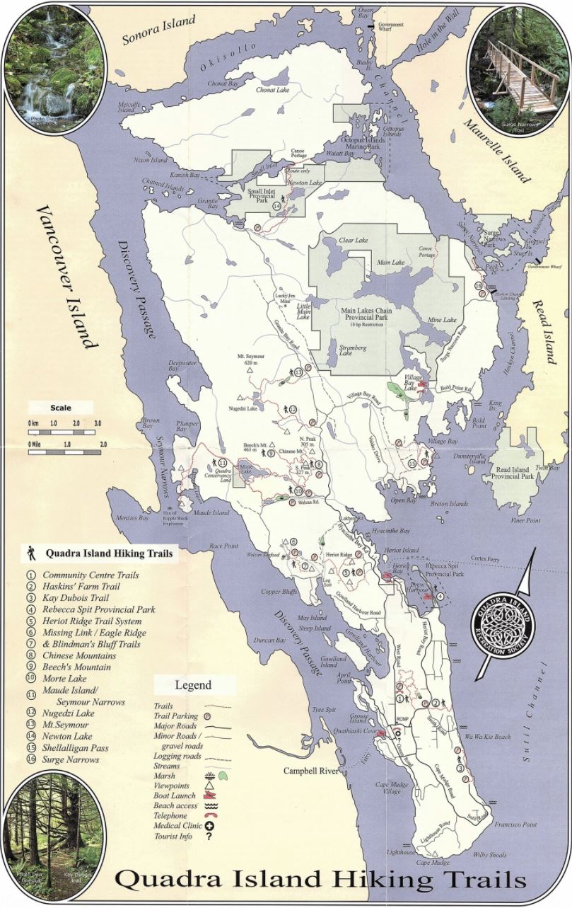 Quadra Island Map